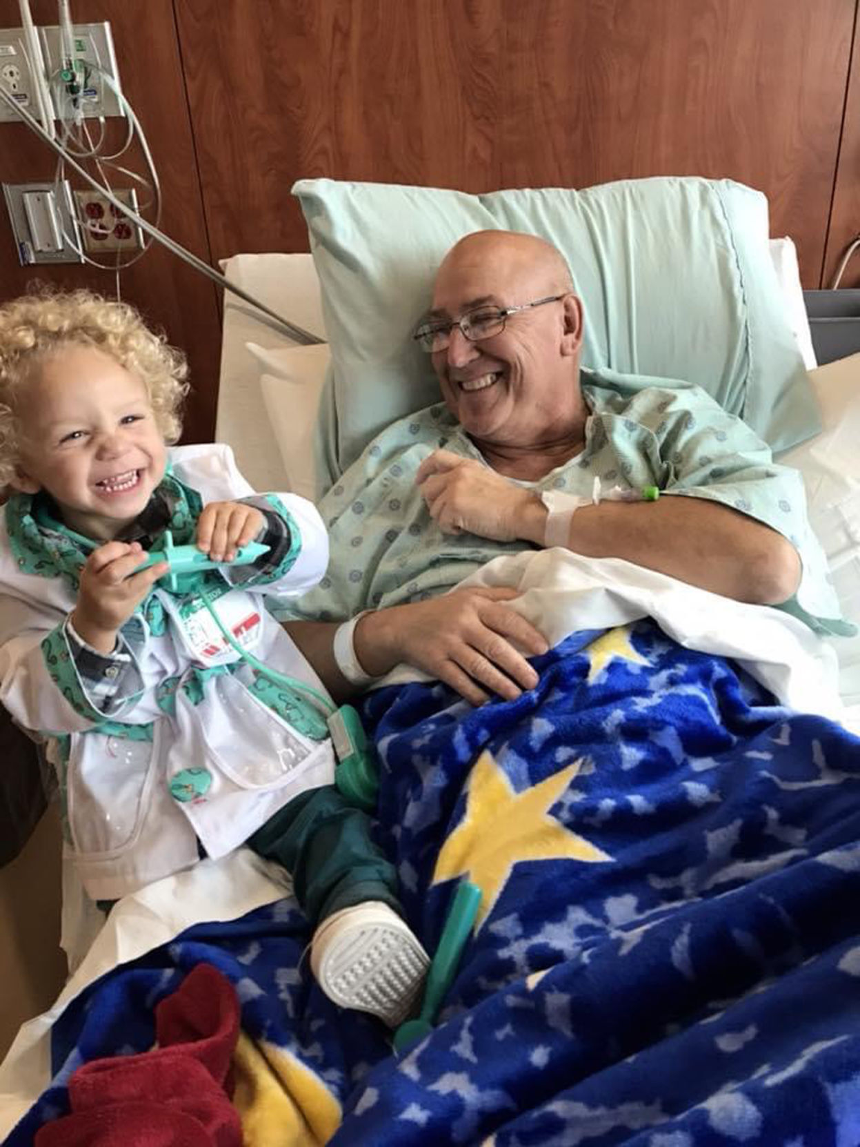 Robert during treatment